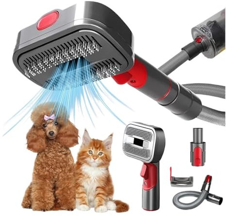 Kit de toilettage for chien, Compatible avec Dyson V7 V8 V10 V11 V12 V15 l'aspirateur, brosse de toilettage for chien, outils de toilettage for poils de chien