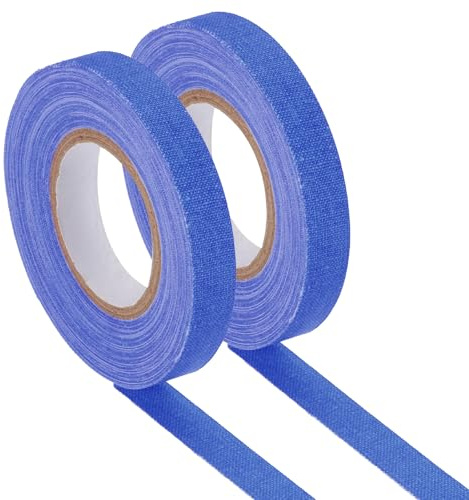 PATIKIL Glow in the Dark Gaffers Tape, 0.4 Inch x 65.6 Feet Colored Cotton Glow Tape Markers Fluorescent Glow in the Dark Tape Stickers for Party Decorations, Dark Blue