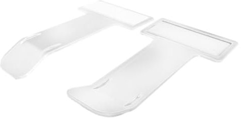 Lot de 2 porte-badges pour personnes handicapées - Porte-badges - Pare-brise de voiture - Porte-ticket de stationnement - Porte-affiche de stationnement transparent - Classeur de cartes de facturation