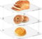 Plate Stand Organiser for Kitchen Cabinets Clear Acrylic Plate Shelf for Kitchen 3 Tier Organiser for Bathroom Cabinet Kitchen Unit Counter Bar Freezer Bedside Table Chest of Drawers Storage