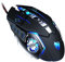 Homoyoyo Souris Filaire USB pour Ordinateur Souris Gaming Ergonomique pour Pc Et Portable Noir Design Moderne