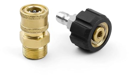 txuzong 1/4 Schnellanschluss Hochdruckreiniger Adapter für Gartenschlauch - Universelles Verbindungsstück für Hochdruckwasserwerfer, Feldbewässerung & Gartenarbeit | Robuste Metallausführung mit Dich