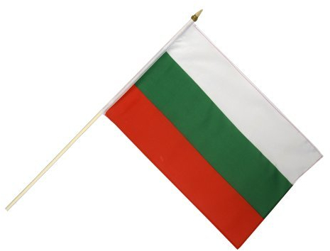 Flaggenfritze Stockflagge Bulgarien - 30 x 45 cm