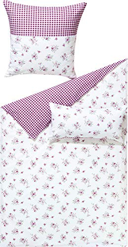 Dyckhoff Wendebettwäsche Frottee Baumwolle/Polyester Raspberry 40x80 cm / 155x220 cm