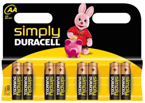 DURACELL Lot de 3 Blisters de 8 Piles Simply MN1500 1,5V Mignon AA LR6