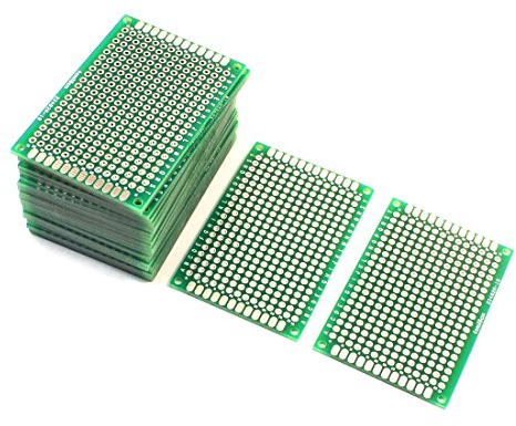 sourcing map 25Stk. 4cm x 6cm Elektronik DIY Doppelseitige Leiterplatte PBC Brett DE de