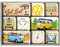 Nostalgic-Art Retro Kühlschrank-Magnete, 9 Stück, VW Bulli – Let's Get Lost – Volkswagen Bus Geschenk-Idee, Magnetset für Magnettafel, Vintage Design