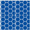 Wandkings Bodenfliesenaufkleber 4er Set - Wähle ein Muster & Größe - Waben Weiß - 19,5 x 19,5 cm - Farbe: Blau