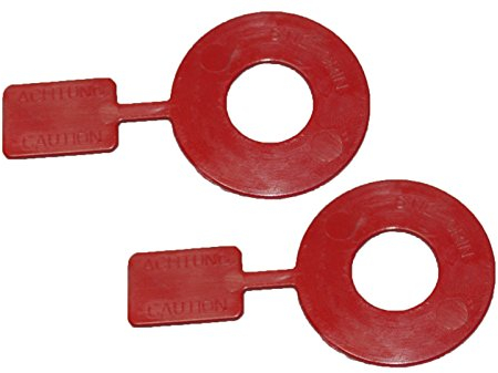 Sicherheitsfahne Patronenlagersperre für Revolver Kaliber .357/.44/.38 (2 Stück) | Safety Flag | Roter Kunststoff | Sichtbarer Waffenzustand