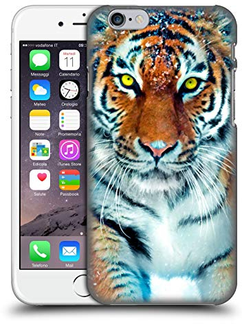 Head Case Designs Offizielle Zugelassen Aimee Stewart Gelber Tiger Tiere Harte Rueckseiten Handyhülle Hülle Huelle kompatibel mit Apple iPhone 6 / iPhone 6s