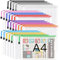 A4 Plastic Zip Folders - 24 PCS Zipper File Bags Mesh Zip Lock Document Wallet Holder Travel Storage Pouch for Office Supplies and Travel Accessories, Waterproof, A4 Size