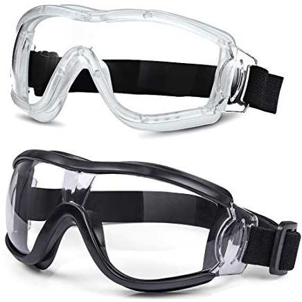 COMLZD Schutzbrille Kinder für Nerf Spielen Stoßfest Gläser Beschlagfrei Verstellbarer Riemen Passform für 5-12 Jahre (White-Black)
