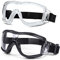 COMLZD Schutzbrille Kinder für Nerf Spielen Stoßfest Gläser Beschlagfrei Verstellbarer Riemen Passform für 5-12 Jahre (White-Black)