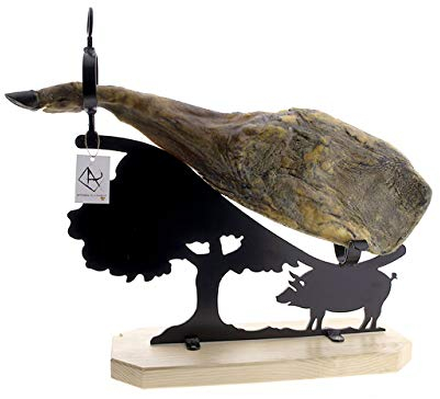 ARTESANÍA DE LA RAMBLA | Jamonero rústico | Jamonero Amazon | Jamonero de forja | Soporte jamonero | Jamonero Dehesa | 58x20x60 cm