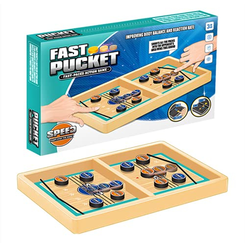 Spielzeug Sling Puck Brettspiel Tisch Hockey Kinderspielzeug Katapult Tischhockey Partyspiel Interaktiv Tischspielzeug Kinder Geschicklichkeitsspiel Erwachsene Brettspielzeug Geburtstag Weihnachten