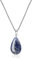 COAI Collana da Donna in Acciaio Inox con Ciondolo Goccia/Lacrima in Sodalite