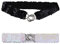 AIBEARTY 2 Stück glitzernde Pailletten, dehnbar, elastischer Taillengürtel, breiter Kleidergürtel, Korsett, Cinch-Gürtel für Party, Festival, Schwarz + Weiß (2 Stück), Einheitsgröße