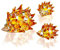 H&D HYALINE & DORA Igel Figuren aus geblasenem Glas Ornament, Glaskunst mundgeblasene Igel Tiere Sammlerstück Geschenk Heimdekoration, 3 Stück