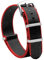 TStrap NATO Uhrenarmband 20mm Nylon - Rot Schwarz Armband Uhren für Herren Damen Ersatz - Weich Schnellwechsel Uhrband Ersatzarmband Uhr - 18mm 20mm 22mm 24mm