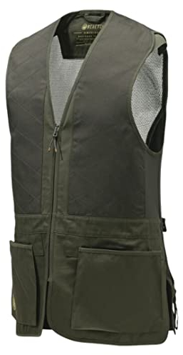 Beretta Schießweste TREDI Braun Tontauben Trap Skeet Wettkampf Jagdweste mit Mesh (as3, alpha, 3x_l, regular, regular)
