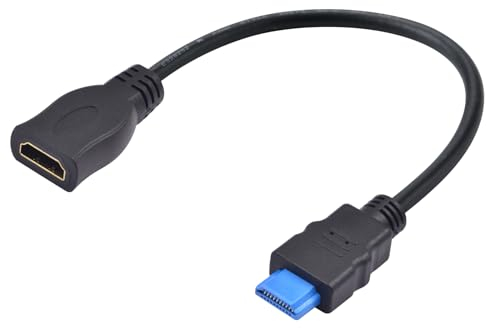 Duttek 4K HDMI Cable 30CM, câble HDMI 4K mâle vers femelle, prend en charge 4K@60 Hz, ARC, HDR, 3D, compatible avec TV, Blu-Ray, PS4/5, Xbox, projecteur, PC, ordinateur portable