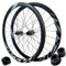 ZECHAO 700C Rennrad Laufradsatz,Steckachse Oder Schnellspannrad Vorne 2 Hinten 4 Lager Doppelwandig 36mm 24 Löcher Scheibenbremse Fahrradrad (Color : HG, Size : 15 * 100mm/12 * 142mm)