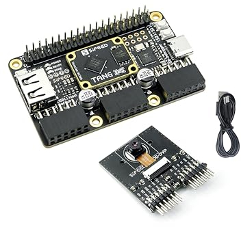 Sipeed Tang Primer 25K GW5A FPGA Entwicklungsboard, Linux RISCV Single Board Computer, mit MIPI 2.5Gbps Ethernet PMOD Port für FPGA Ausbildung, unterstützt SDRAM HDMI Kamera Module (Camera Bundle)