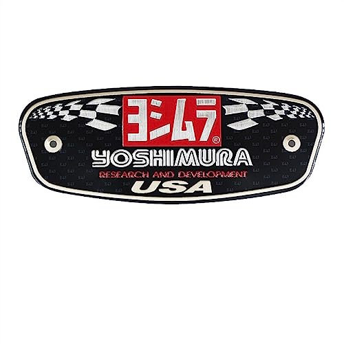 Motorrad-Auspuffrohr-Aufkleber, Hochtemperaturbeständiger Metall-Aluminium-Aufkleber, Logo, Modifizierter Personalisierter Dekorationsaufkleber (Color : JH120)