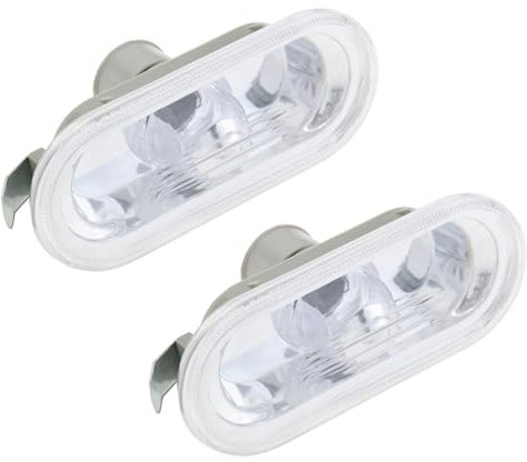 Be In Your Mind 2 Stück kristallklare Seitenblinker Repeater Licht kompatibel mit VW kompatibel mit Golf MK4 1997–2004 kompatibel mit Passat 1J0949117