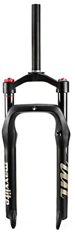ITETONE MTB Vordergabel 20 26 Zoll Fahrrad Air Fat Gabel Schnee Fett MTB Gabel Reise 100 mm Aluminiumlegierung Material für 4.0 Reifen Snow Bike Bike Fat Suspension Gabel (Farbe: Schwarz, Größe: 66