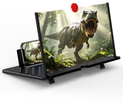 50,8 cm Bildschirmlupe für Handy, 3D-HD-Vergrößerung, Projektor-Bildschirmvergrößerung für Filme, Videos und Spiele, faltbarer Telefonständer mit Bildschirmverstärker, Geschenke für Mama und Papa