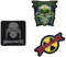 Grupo Erik Set of 3 Patches Megadeth | Iron On Patches, Sew On Patches, Applique Patches for Clothing, Embroidery Patches for Backpacks | Gifts Under 15 Pounds