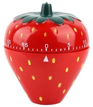 Erdbeere Timer, Mechanischer Küchentimer, Timer Digital, Küchentimer Küche, Kurzzeitwecker Magnetisch, Eieruhr, Kurzzeitwecker, zum Lernen/Spielen/Kochen
