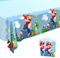 2 Stück Tischdecke Kindergeburtstag 137x183cm, Happy Birthday Tischdecke Wasserdicht Tischdeko Plastik Rechteckig Tischdecken Tischtuch für Geburtstag Party Deko Mottoparty Zubehör Kinder Mädchen