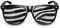 drucksda Partybrille/Funbrille mit Motiv ZEBRA - Die Original lustige Brille für Fasching/Karneval, Festival, JGA - Funbrille für dein Tier Kostüm (Zebra)