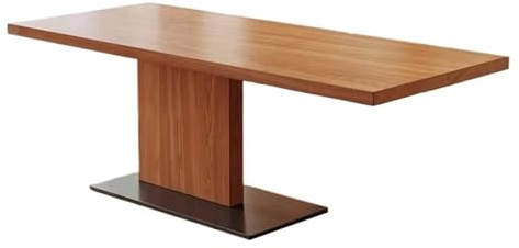 ZENGXJYCQINGJIANG Gaming Desk Modern Rectanglular Dining Table Solid Wood Study Writing Desk Pine PC Laptop Workstation with Stable Base(S)