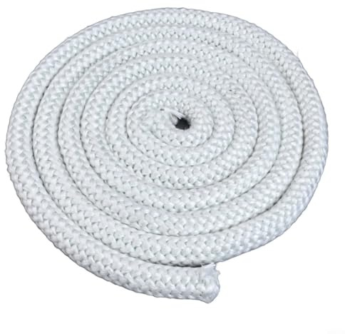 Ofendichtung rund mit Kleber Fiberglasschnur für Kaminofen Türdichtung 8 10 12 14 16 mm Durchmesser 2 5 Meter Länge Seil für Holzofen und Industrieofen (2,5 m x 16 mm)