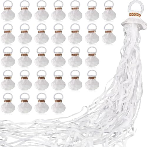Party Streamers Throw Konfetti Poppers Papier, Weiß, mehrfarbig, 30 Stück