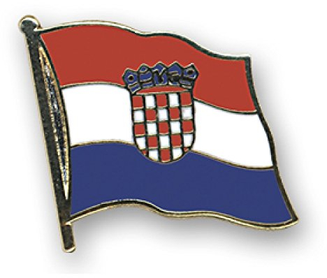 Flaggen-Pin vergoldet : Kroatien