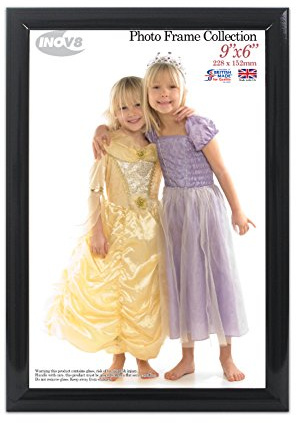 Inov8 Framing PFVS-VBLK-96 Photoframe, Metal, Black, 9 x 6 inch
