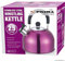 2.5 LITRE PURPLE WHISTLING KETTLE gas camping whistle WITH FOLD DOWN HANDLE