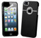 itronik Schutzhülle für iPhone 5 Schutzhülle Case Hard-Cover mit Chrome Verzierung - schwarz