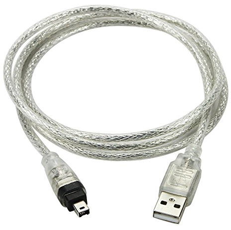 chenyang Uniquement pour DCR-TRV75E Câble Firewire vers USB DV Câble USB 2.0 vers Firewire IEEE 1394 4 broches iLink 4,92 pieds/1,5 m