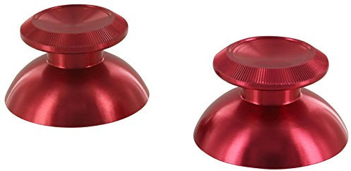 ZedLabz aluminium alloy metal analog thumbsticks for Sony PS4 controllers - Red (New)