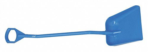 Vikan - Hygiene - Schaufel - Ergonomischer Stiel - Große Klinge - Polypropylen - Blau