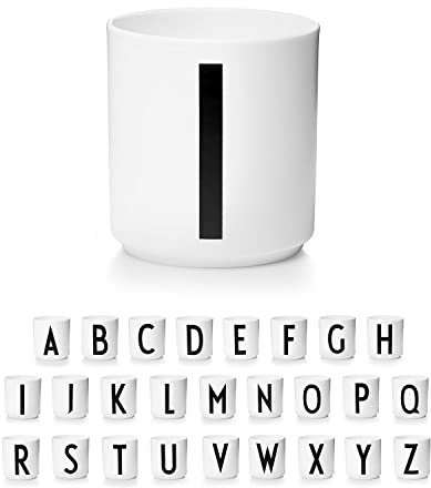 Design Letters Coffee Cup (A-Z) | Gift for Men, Gifts for Women & Friend Gifts | Porcelain Coffee Mug | Personalised Gift | Tea Cup | Initial Mug for Table Decoration | Letter Mug | White Mug 250 Ml