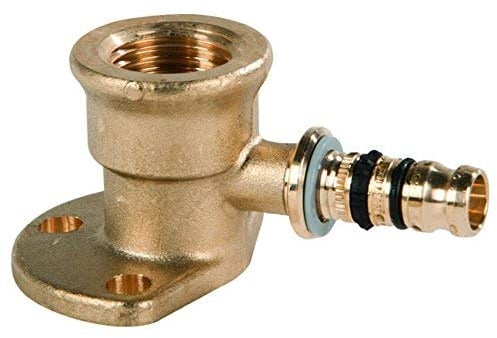 Geberit 612.289.00.5 Mepla Kurzer Flansch-Druckbogen, Gold