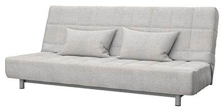 Soferia Kompatible Ersatzbezug fur BEDDINGE 3-er Bettsofa, Stoff Naturel Beige (FLECKENBESTÄNDIG), Beige