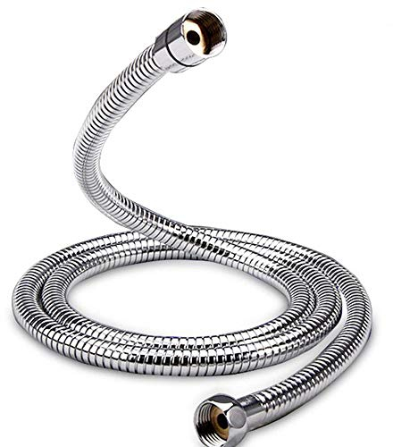 Flexo de ducha universal de acero inoxidable extensible desde 175 a 225 cm. con acabados en cromo brillo. Manguera especialmente reforzada para mayor resistencia. Repuestos originales garantizados