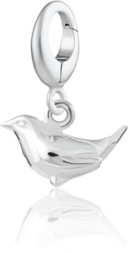 Lily Charmed - Silver Wren Bird Charm